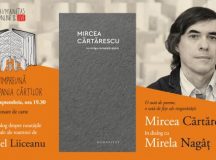 Lansarea volumului ”Nu striga niciodată ajutor” de Mircea Cărtărescu și o prezentare a următoarelor apariții editoriale de Gabriel Liiceanu deschid toamna la Editura Humanitas