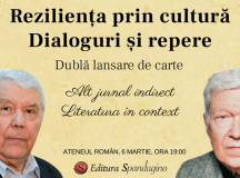Editura Spandugino: Dublă lansare de carte. Ateneul Român, 6 martie, ora 19. Reziliența prin cultură. Dialoguri și repere