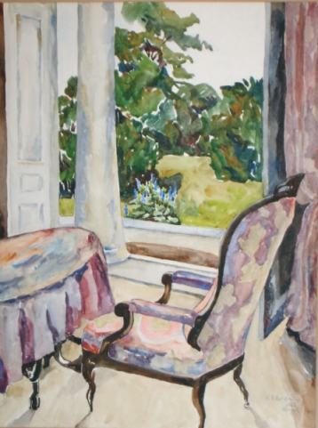 4.Interior-la-Miorcani-acuarela-de-Maria-Pillat-Brates-1942