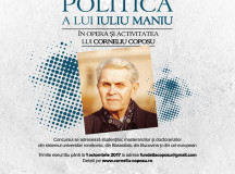 Concurs de eseuri: ”Moștenirea politică a lui Iuliu Maniu în opera și activitatea lui Corneliu Coposu