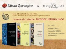 Luni 21 septembrie – lansarea colecției „Interior intimo meo”