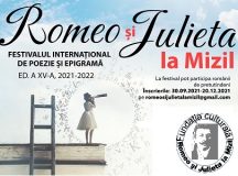 Înscrie-te la ediția a XV-a a festivalului internațional de epigramă și poezie „Romeo și Julieta la Mizil”!