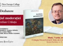 Dezbatere: Elogiul moderatiei de Aurelian Craiutu. Colegiul Noua Europa. 7 iunie, ora 15.00