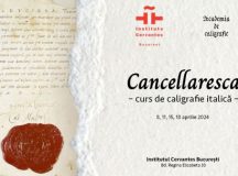 Curs de caligrafie la Institutul Cervantes din București