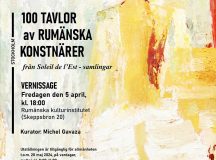 100 de tablouri, semnate de pictori români, din colecțiile Soleil de l’Est, la ICR Stockholm